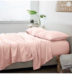 NEW! Casual Comfort iEnjoy 4PC King Premium Sheet Set Pink